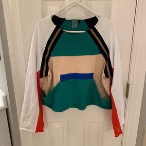 PE Nation Colorblock Outswinging Sweatshirt M